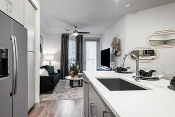 Studio, one, and two bedroom residences and townhomes